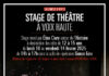 TNN NICE – Stage de Théâtre pour les 12-15 ans