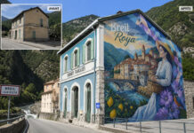 Breil-sur-Roya – L’ancienne douane renaît sous les couleurs d’une fresque monumentale, symbole de la renaissance de Piène-Basse