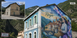 Breil-sur-Roya – L’ancienne douane renaît sous les couleurs d’une fresque monumentale, symbole de la renaissance de Piène-Basse